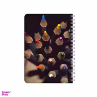 دفترچه یادداشت بامبیلیپ مدل چوبی طرح مداد رنگی های بلک لایت کد 4224820