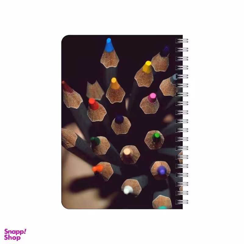 دفترچه یادداشت بامبیلیپ مدل چوبی طرح مداد رنگی های بلک لایت کد 4224820