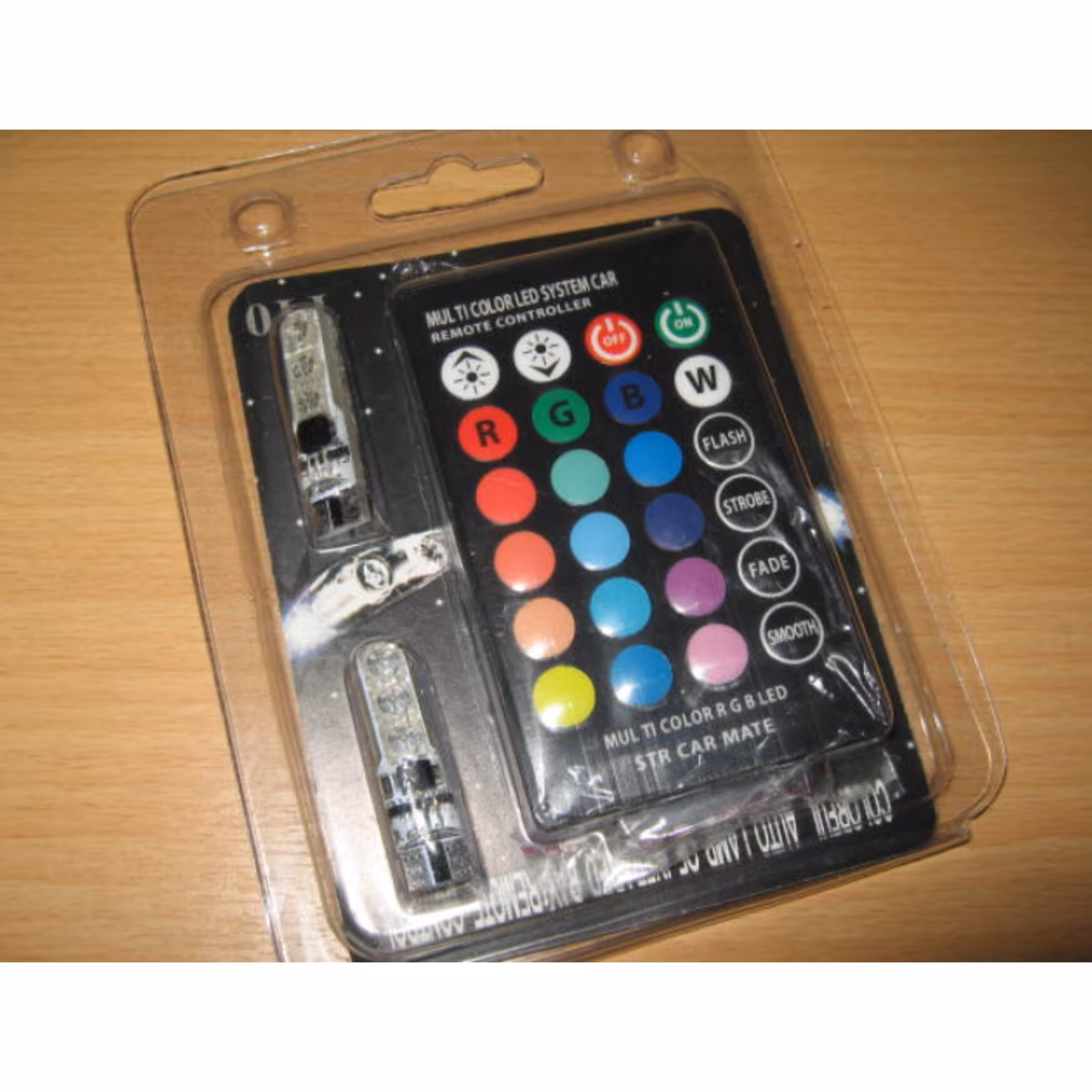 لامپ مولتی کالر ریموت دار 6 SMD ژله ای 