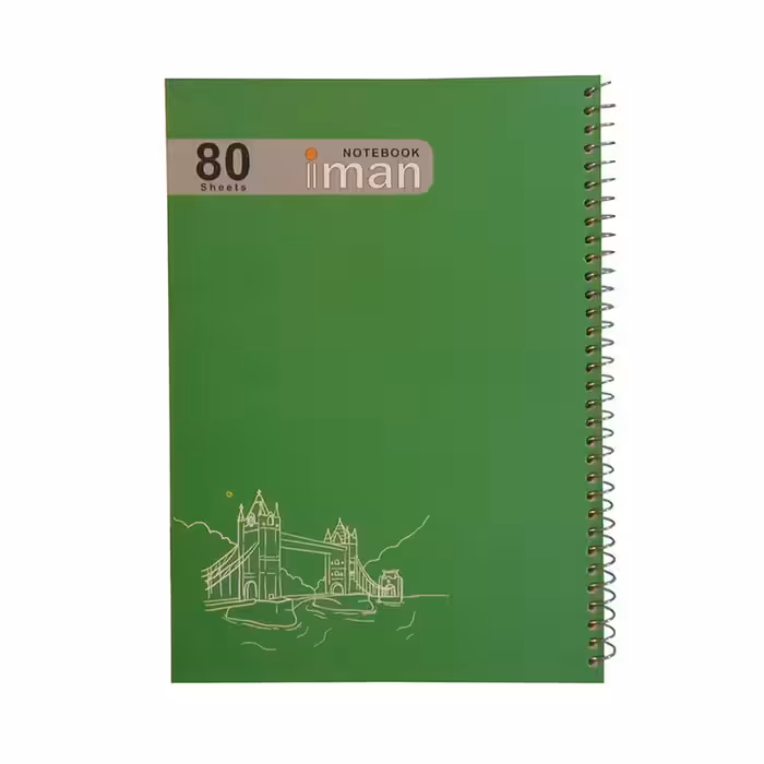 دفتر مشق 80 برگ ایمان مدل GR80