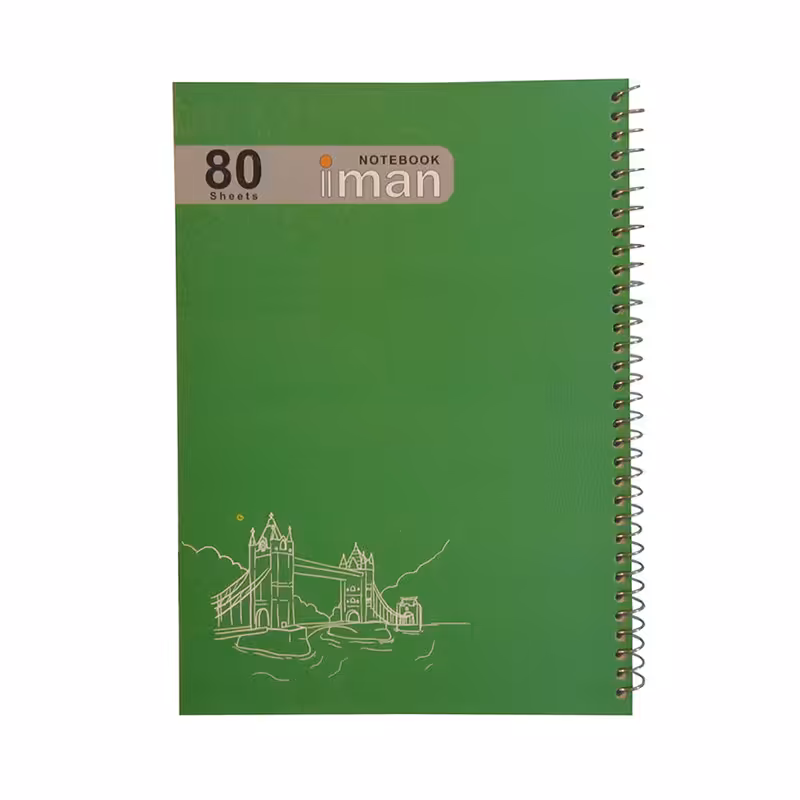 دفتر مشق 80 برگ ایمان مدل GR80