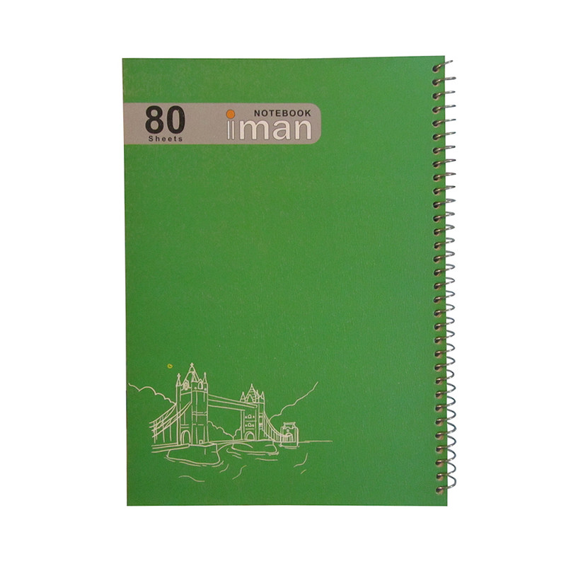 دفتر مشق 80 برگ ایمان مدل GR80