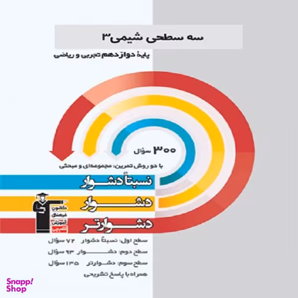 کتاب سه سطحی شیمی 3 پایه دوازدهم تجربی و ریاضی اثر جمعی از نویسندگان انتشارت قلم چی