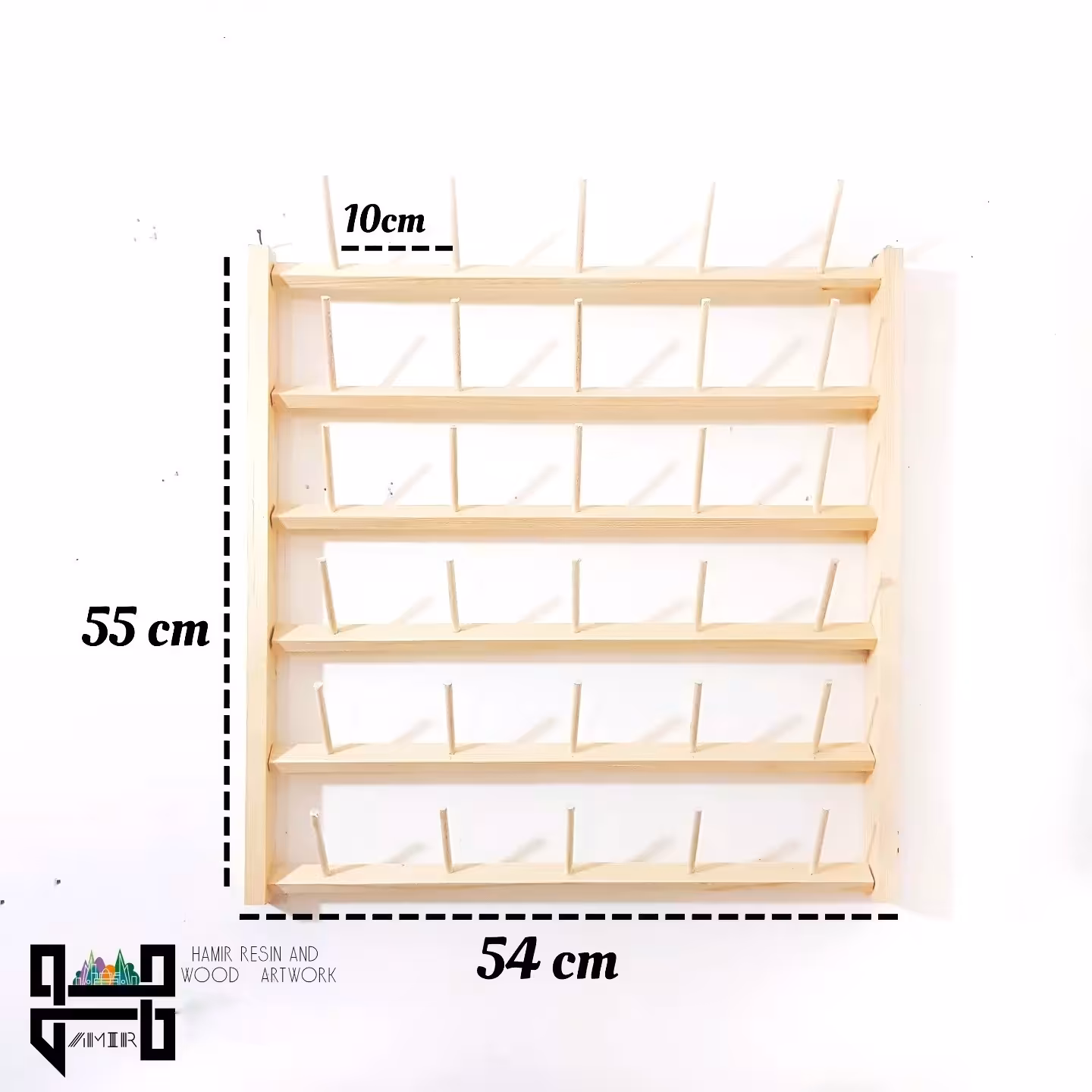 استند دوک خیاطی چوبی مدل 30 عددی(ارسال پس کرایه)