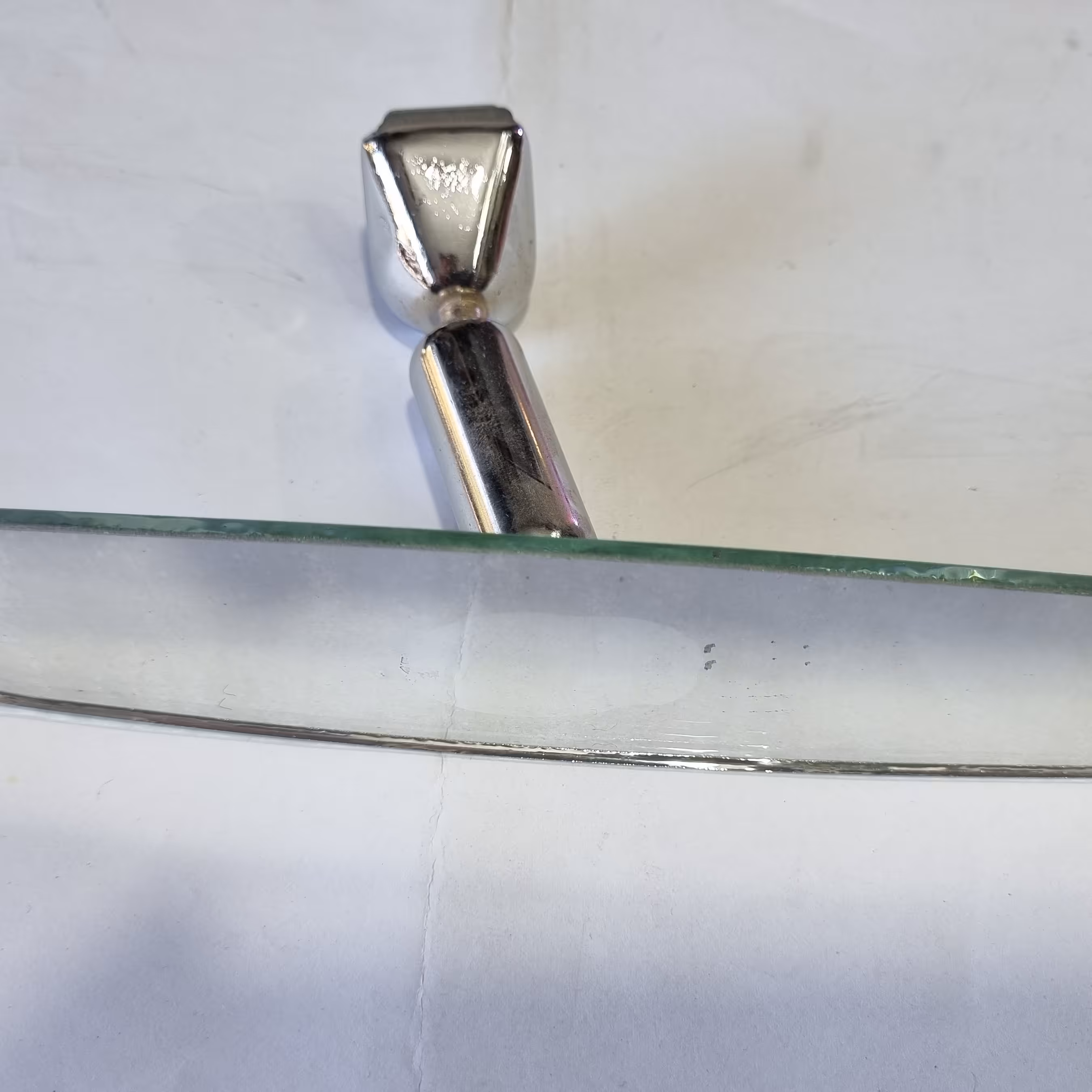 آینه وسط چسبی پایه استیل 