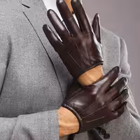 دستکش چرم مصنوعی (دوخت زیگزال)