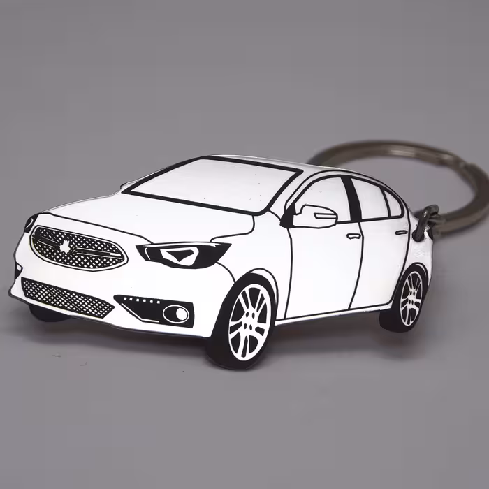 جاسویچی خودرو استیل طرح شاهین نمای سه رخ 