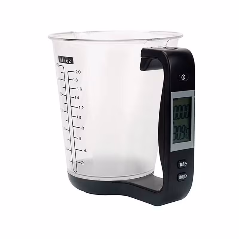 ترازوی آشپزخانه پارچ دار مدل Cup مشکی
