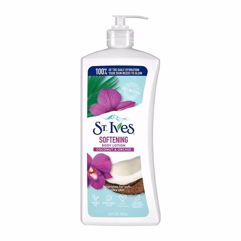لوسیون بدن مدل Softening حاوی عصاره ارکیده و نارگیل سینت ایوز 621 میل