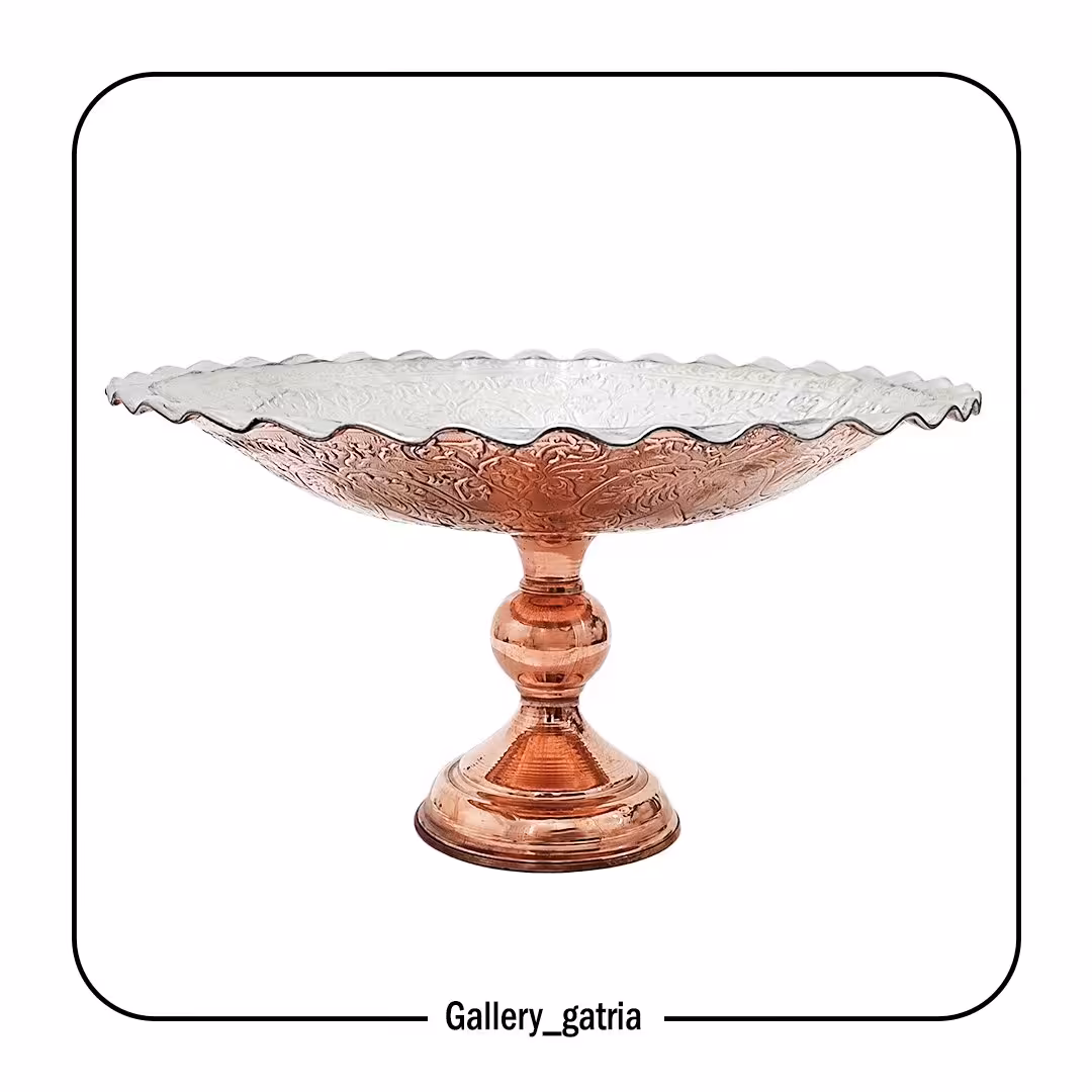 شیرینی خوری لب کنگره مسی سایز 2 