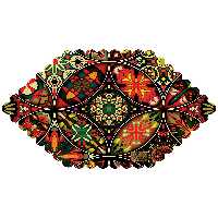 رومیزی مخمل طرح سنتی سایز 30 در 50 مدل T17-543 شرکت رنس