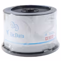 DVD خام 4.7 گیگ دکتر دیتا DR.DATA بسته 50 عددی