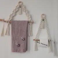 جادستمالی و جا حوله ای از نوع مکرومه بافی 