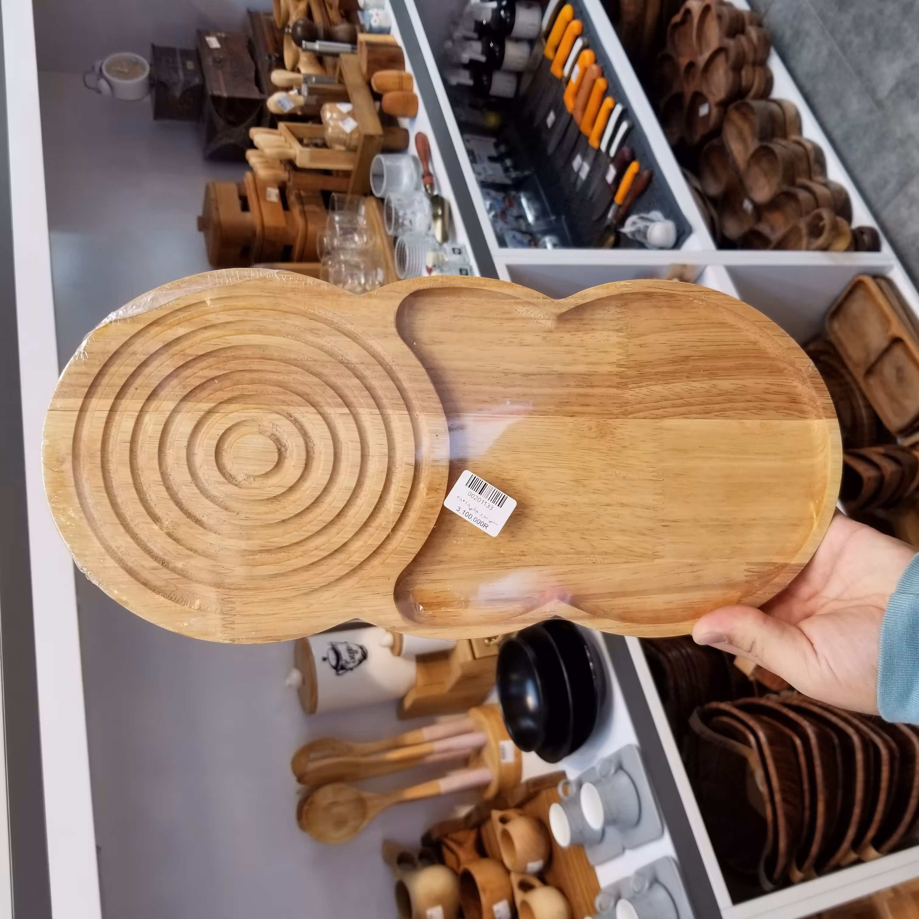 سینی سرو چای بامبو 