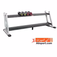 رک دمبل دو طبقه با لوله بیضی