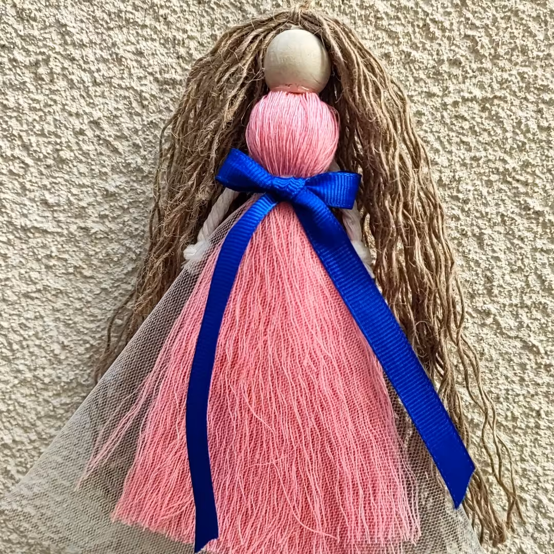 فرشته آویز مکرومه2