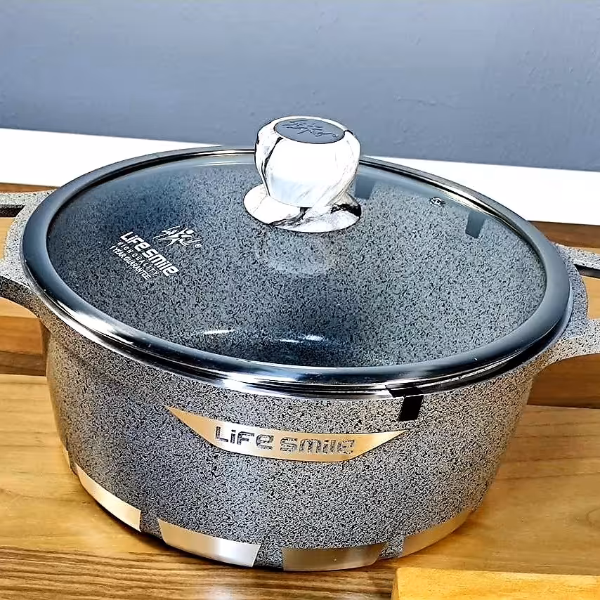 قابلمه گرانیتی 3 تکه لایف اسمایل  ارسال رایگان