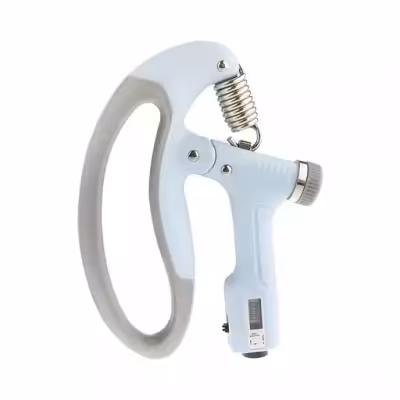 فنر تقویت مچ دست بدنسازی تنظیمی و شماره انداز دیجیتالی ( آبی - طوسی )