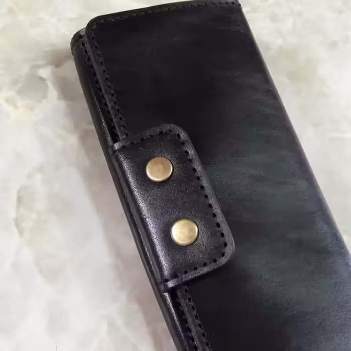 کیف دستی  چرم گاوی دست دوز کد666