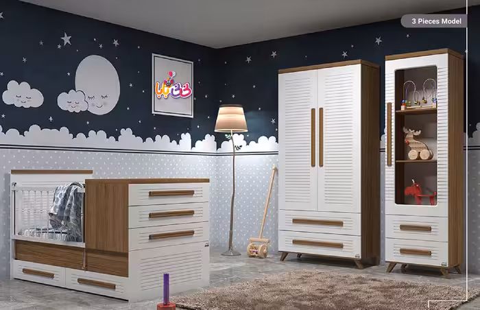 سرویس چوب دومنظوره نوزاد-نوجوان مدل مهیار