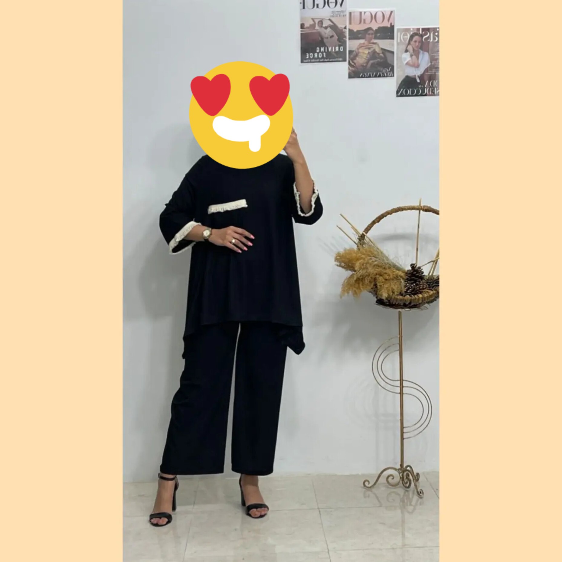 تونیک شلوار به همراه کمربند 