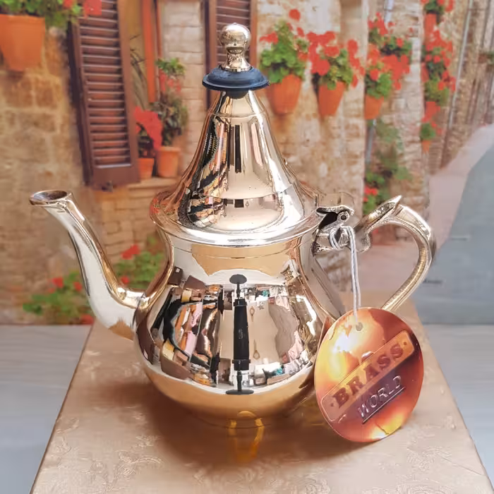 قوری اصل برنجی هند برای سماور یا سیسمونی  مناسب دکوری خاص کم یاب  ارسال ایمن رایگا