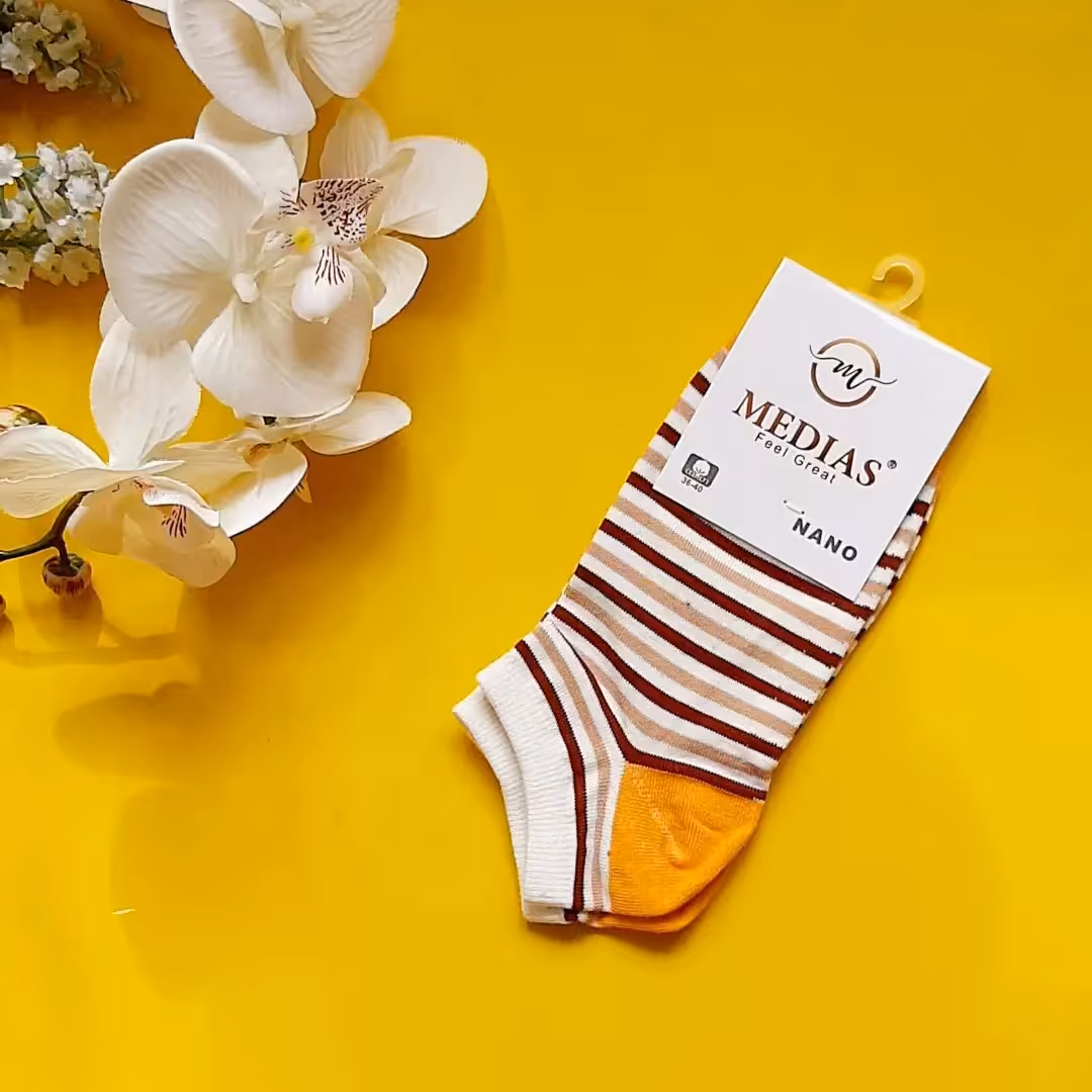 جوراب مچی نخپنبه راه راه