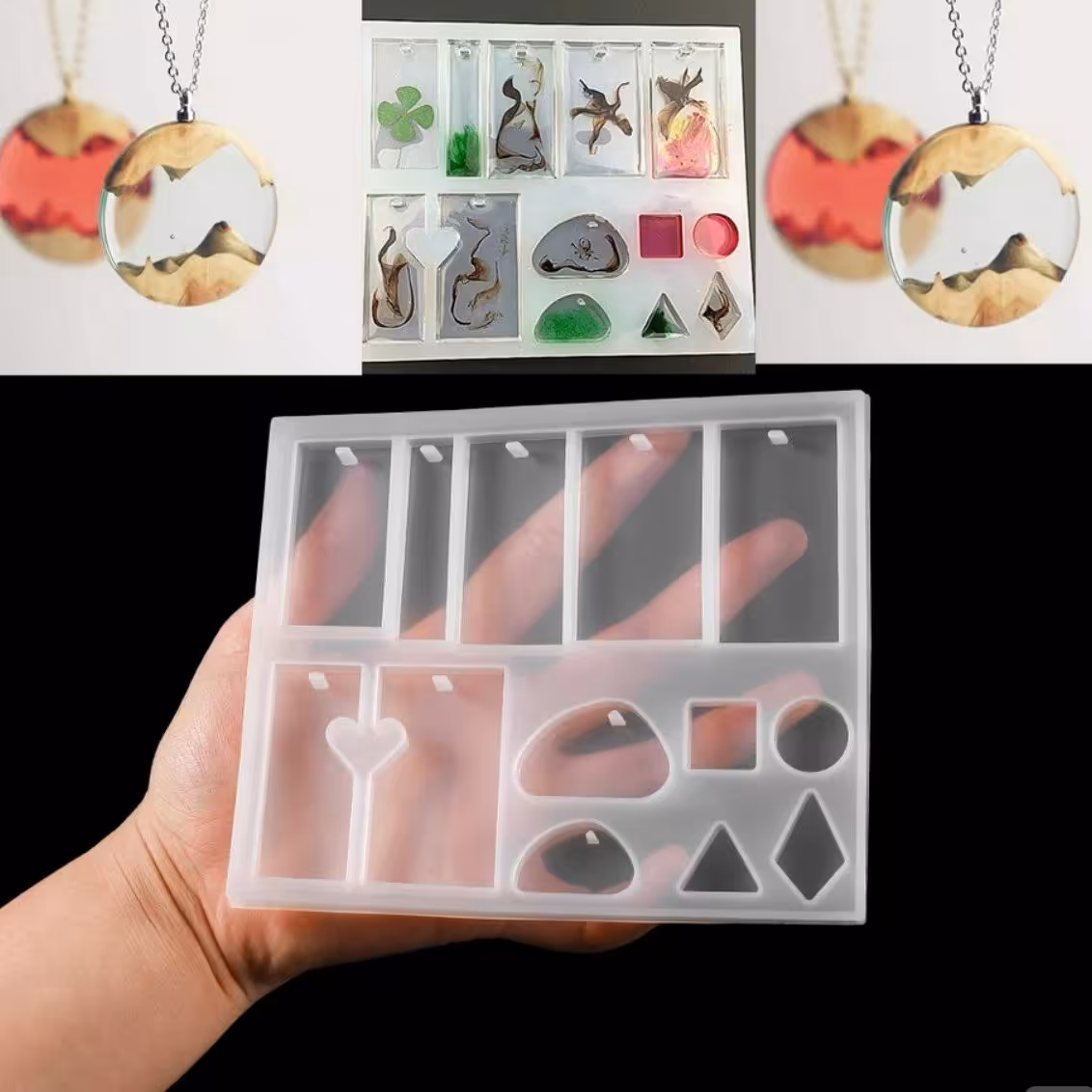 قالب اشکال سوراخدار مستطیل