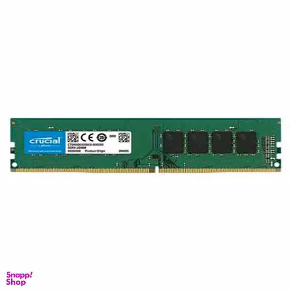 رم دسکتاپ کروشیال مدل DDR4 تک کاناله 3200 مگاهرتز CL22 ظرفیت 8 گیگابایت