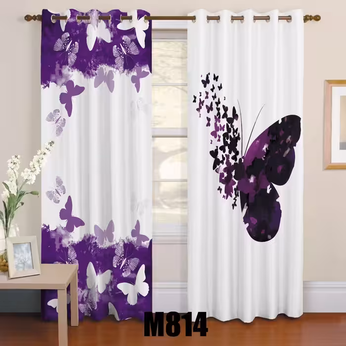 رو تختی یک نفره سه بعدی طرح پروانه های زیبا 2