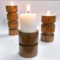 پایه شمع چوبی 3  سایز مدل 1207