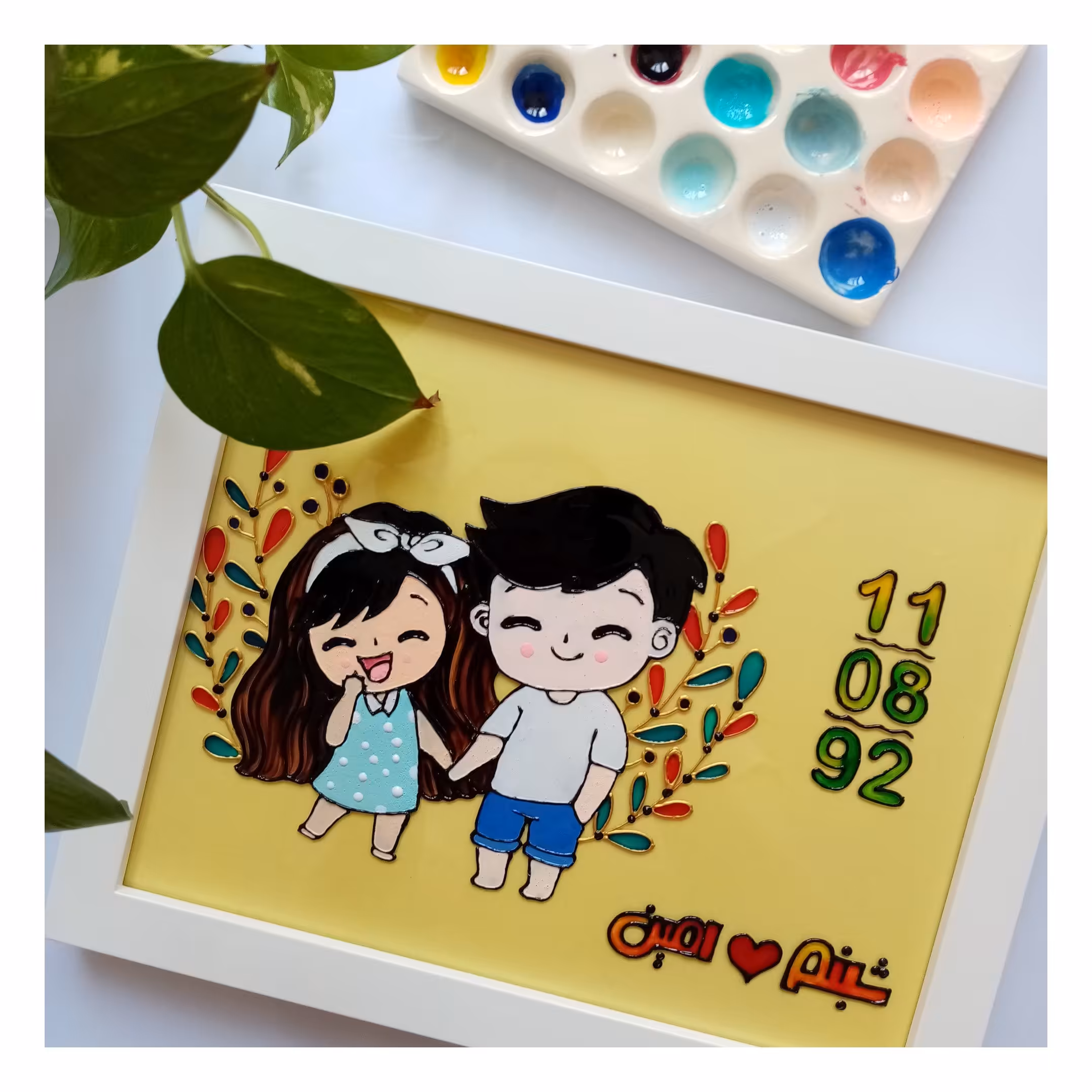 تابلوی عاشقانه ویترای