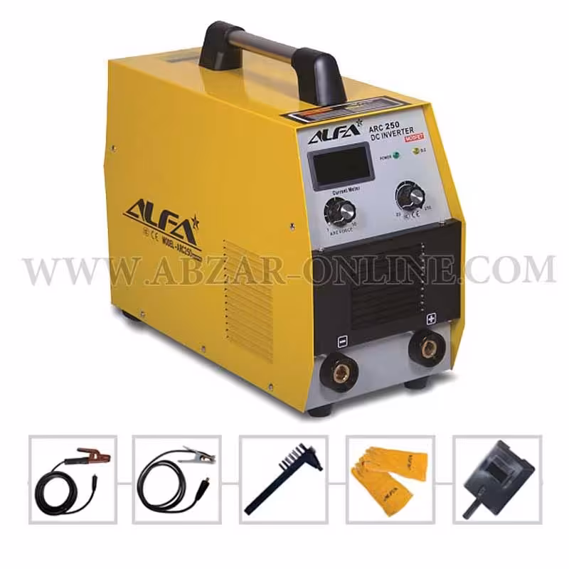 اینورتر جوشکاری 250 آمپر آلفا مدل ARC250  INVERTER ALFA MODEL ARC250