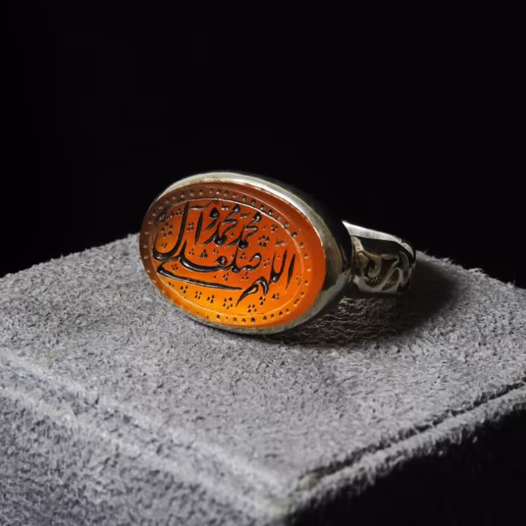 انگشتر عقیق یمن پرتغالی