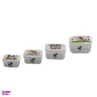 ظرف نگهدارنده طرح یونیکورن مدل بلوط کد YP-MOSTATIL-04 مجموعه 4 عددی