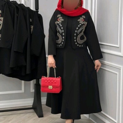 کت و دامن گلدوزی نهال