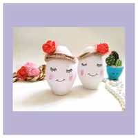 تخم مرغ عیدانه سفالی مدل رومی در رنگ های مختلف گل ها با ارسال رایگان 