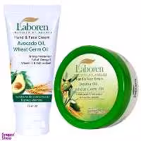 بسته کرم مرطوب کننده لابورن (laboren) مدل Jojoba و Avacado بسته 2 عددی حجم 250 میلی‌لیتر