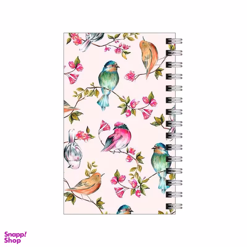 دفترچه یادداشت ۶۰ برگ مدل To Do List طرح گل و بلبل کد 5258093