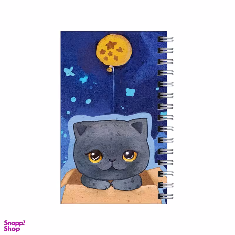 دفتر یادداشت 60 برگ To Do List طرح گربه اسکاتیش و شب و ستاره کد 6354501