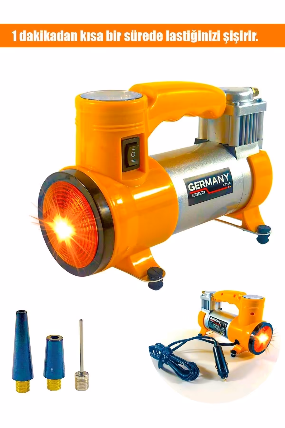 کمپرسور خودرو لاستیک اتومبیل پمپ تورم بدنه Germany Style