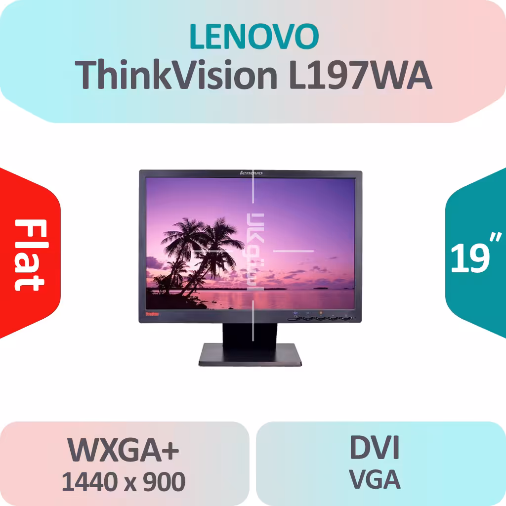 مانیتور استوک Lenovo ThinkVision L197WA نمایشگر 19 اینچ