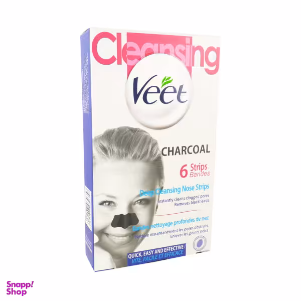 چسب‌ پاک کننده بینی ویت مدل Charcoal بسته 6 عددی