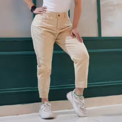 شلوار مام فیت زارا کتان اصلی