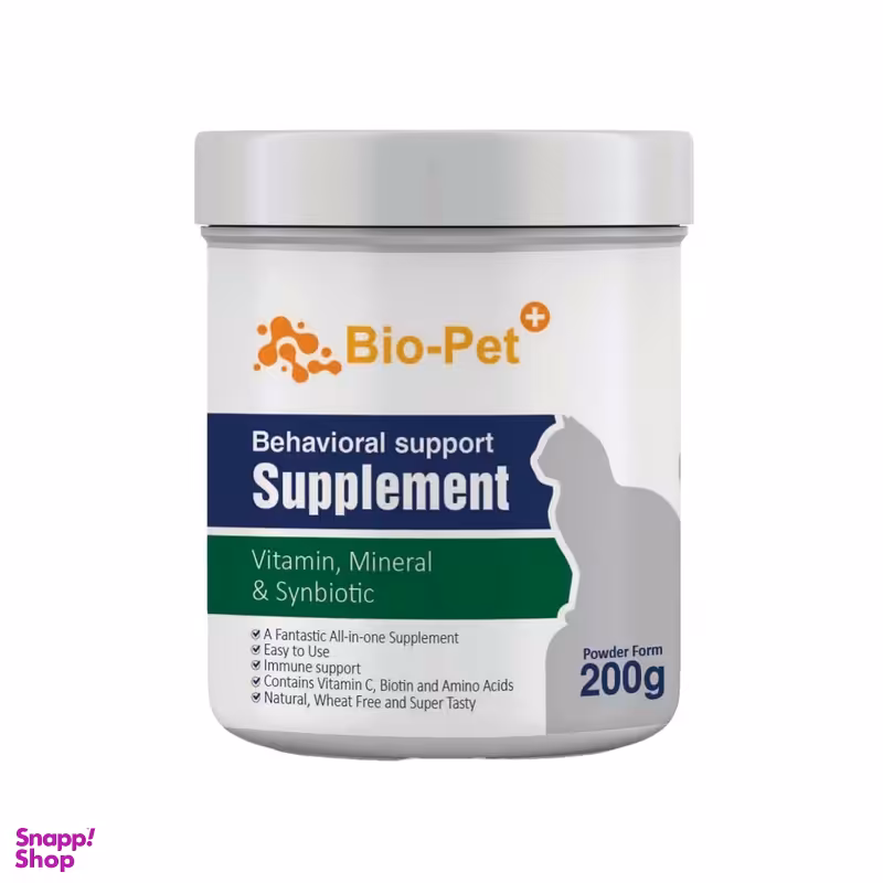 پودر مکمل گربه بایو پت مدل Behavioral وزن 200 گرم