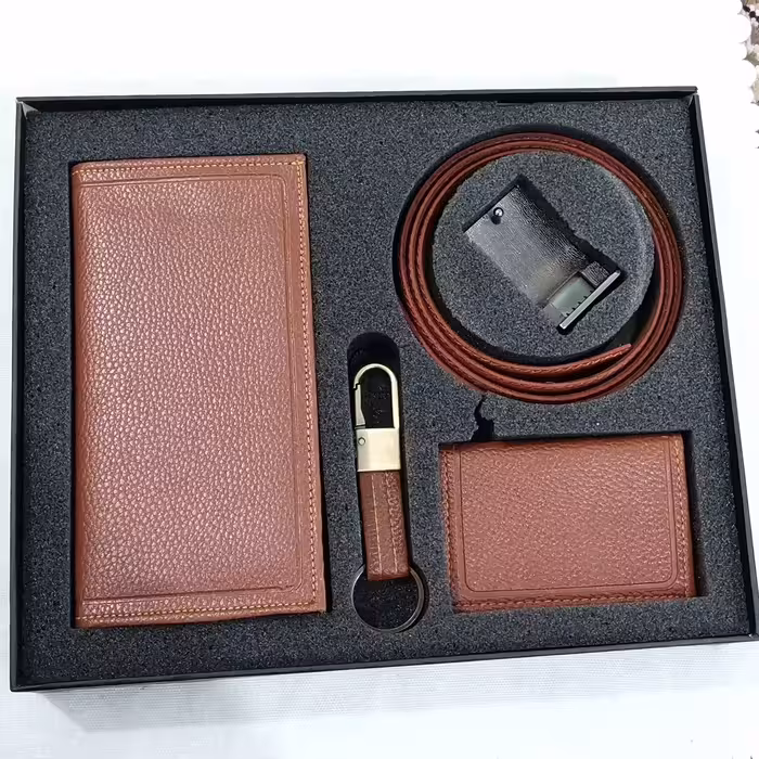 ست کیف پول  وکمربند و جاکارتی وجا کلیدی