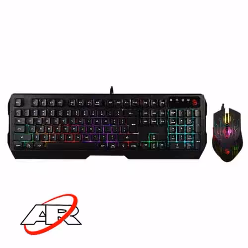 کیبورد و ماوس گیمینگ سیم دار ای فورتک مدل Bloody Q1300