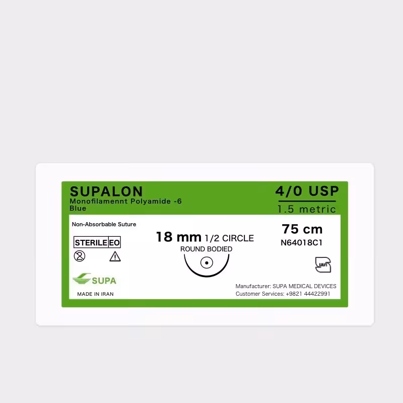 نخ جراحی نایلون 4/0 راند