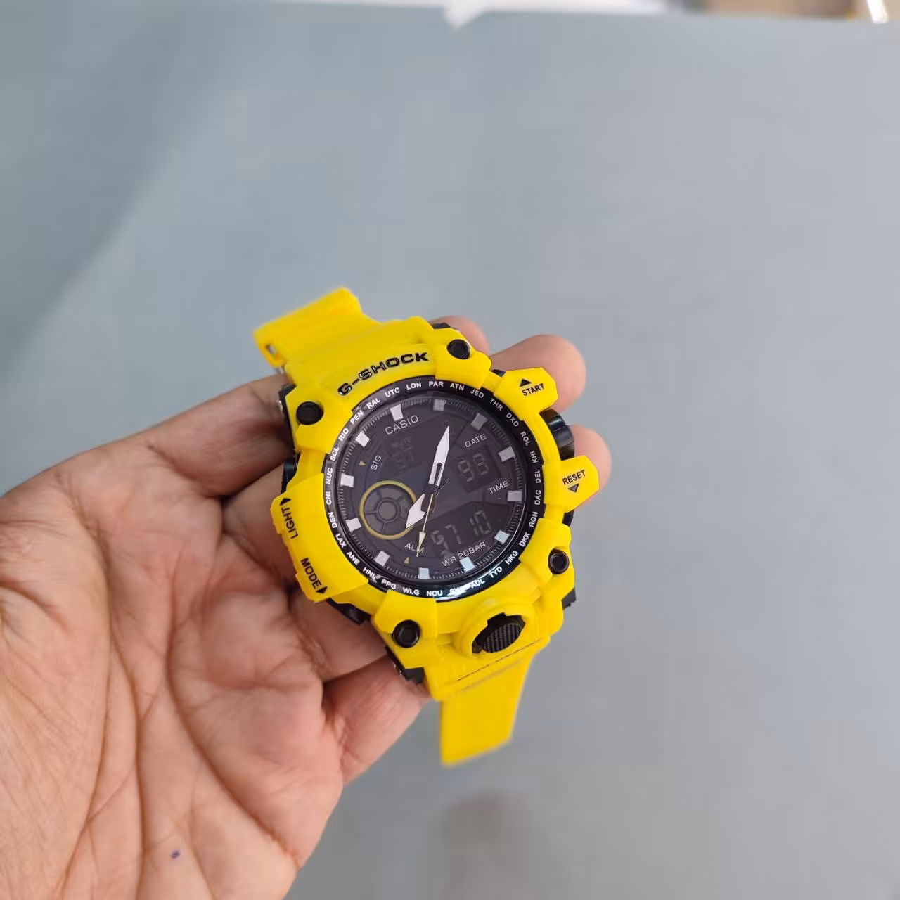 ساعت جی شاک در تنوع رنگبندی دو زمانه کد 3