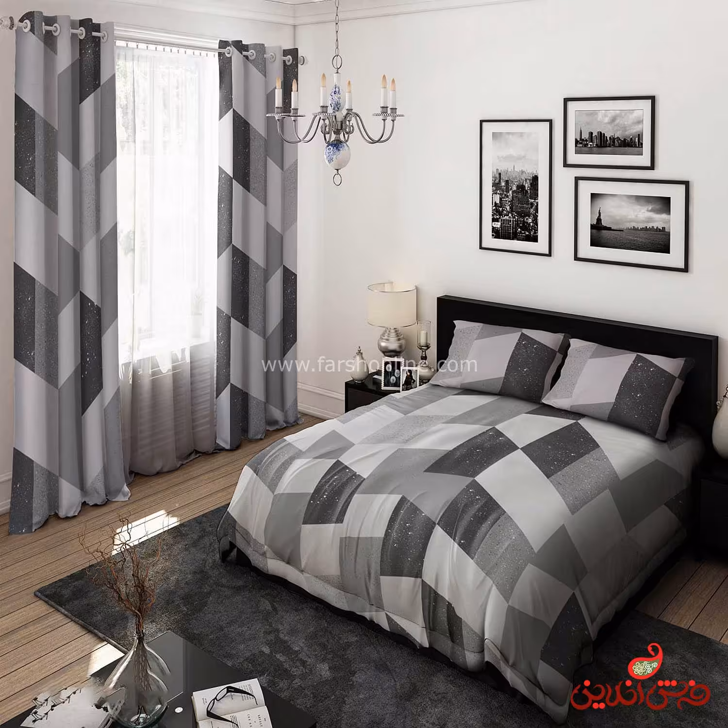 روتختی طرح موزاییکی هندسی کد 15457